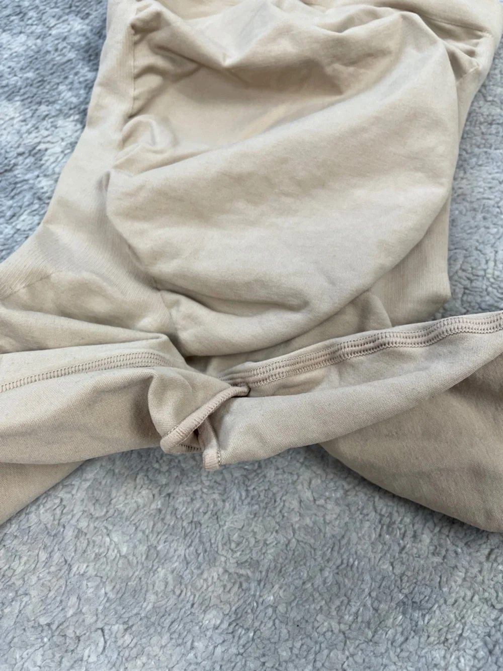 New Skims Maternity Sculpting Shorts Mid Thigh Shapewear Beige Nude Sz XXS XS